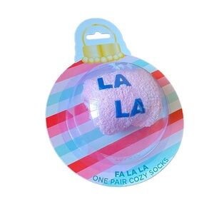 Fa La La La La Cozy Fluffy Stocking Stuffer Socks
